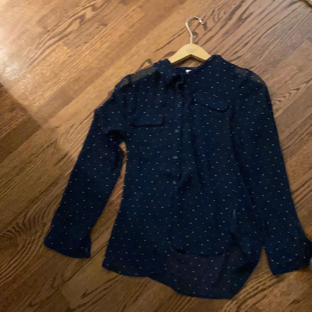 Blue Polka Dot Old Navy Top